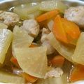由芽15's cooksnap of when they made 【常備菜】絶品♪鶏肉と大根のこっくり煮.