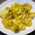 ☆あいちゃん's cooksnap of when they made 鶏ムネ肉・玉葱しめじ＊レンジで10分調理.