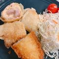 ｊ爺ｊ's cooksnap of when they made ハムポテト湯葉ロール揚げパイ（ゆば春巻）.