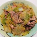 めいめい☆☆☆'s cooksnap of when they made 塩ダレ豚レタス炒め.