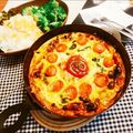 gomapon's cooksnap of when they made ほうれん草とベーコンのトマトキッシュ.