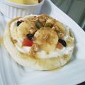 Yukiまむ's cooksnap of when they made マフィンで＊ごまバナナヨーグルトトースト.