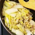 yumihuar's cooksnap of when they made 白菜とえのきのペペロンチーノ風.