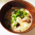 azbjbn's cooksnap of when they made ◆みょうがとなめこのお味噌汁◆.