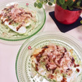 kpえもん♪'s cooksnap of when they made 目玉焼きと千切りキャベツでお好み焼き風.