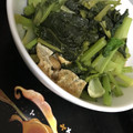 ＊chi〜ko＊'s cooksnap of when they made レンジ5分！かぶの葉と油揚げの煮物.