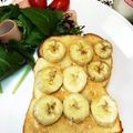 toshi♫'s cooksnap of when they made 新感覚＊塩ハニーPBバナナトースト.