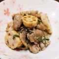 みぽぴぽ's cooksnap of when they made ＊私の常備菜♪蓮根と豚肉の南蛮風＊.