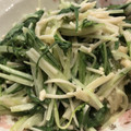 料理ニガテ系女子☆'s cooksnap of when they made だしマヨ醤油でチャチャっと♪水菜の炒め.