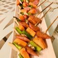 ainuinu's cooksnap of when they made すぐ出来るアスパラ・人参・エリンギの串焼.