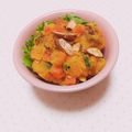 まあまま☆0403's cooksnap of when they made さつま芋（かぼちゃ）とにんじんの温サラダ.
