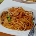 こぼく's cooksnap of when they made ささみと枝豆の味噌クリームパスタ.