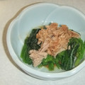 きらり流れ星's cooksnap of when they made 缶オイル使用ホウレン草とツナの和え物.