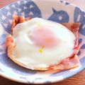 ふたごママちゃん's cooksnap of when they made レンジで簡単！3分でベーコンエッグ♪.