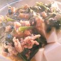 みよ～'s cooksnap of when they made 豚ミンチとほうれん草のあんかけ豆腐.
