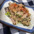 Rionaのおうち飯's cooksnap of when they made 生姜焼のたれで簡単♪エノキとハムの炒め物.