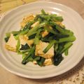 miykitchen's cooksnap of when they made 厚揚げと小松菜の炒め物.