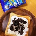 oyuking's cooksnap of when they made 新感覚☆至福のクッキー&クリームトースト.