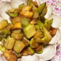 clover♡3's cooksnap of when they made ブロッコリーと油揚げの炒め物.