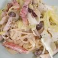 あQあいな's cooksnap of when they made キャベツとしめじのクリームパスタ.