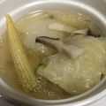 mitimiya's cooksnap of when they made 冷蔵庫の野菜＋冷凍ロ−ルキャベツでポトフ.
