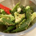 chou*'s cooksnap of when they made 簡単5分で副菜☆オクラのナムル☆.
