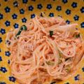 月の見える赤い丘に's cooksnap of when they made キムチと春雨のツナマヨ和え.