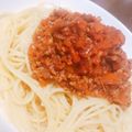 mika☆1221's cooksnap of when they made トマト缶いらず☆ケチャップでミートソース.