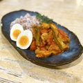 さるちゃんばなな's cooksnap of when they made 鶏肉とオクラのビネガートマトカレー☆.