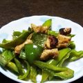 ★むさ's cooksnap of when they made ピーマンと油揚げの甘辛煮.