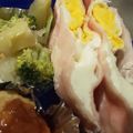 あゆたっくん's cooksnap of when they made レンジで簡単♪お弁当ハムエッグ半月たまご.