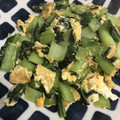 リラシャン's cooksnap of when they made 小松菜と油揚げの卵炒め.