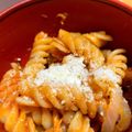 腹ペコ4児の母さん's cooksnap of when they made 鯖缶でネジネジ(フジッリ)トマトパスタ♪.