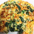 クックPB65GY☆'s cooksnap of when they made ほうれん草とチーズのスパニッシュオムレツ.