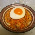 龍青空ママ's cooksnap of when they made 簡単♪キムチチャーハン目玉焼きのせ.
