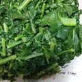 ゆんやともも's cooksnap of when they made 大根葉のナムル〜塩とごま油とゴマ.
