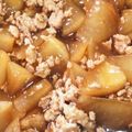 はらぺこっく's cooksnap of when they made 手軽にフライパンで大根と鶏ひき肉の炒め煮.