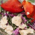 えすとらごん's cooksnap of when they made 簡単♪赤みず菜のサラダ.