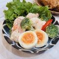 ☆momociim☆'s cooksnap of when they made エビとブロッコリーと玉子の味噌マヨサラダ.