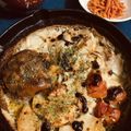 相棒は五郎丸's cooksnap of when they made スキレットで♪クリーム煮込み風ハンバーグ.