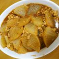 ☆hiroppy☆'s cooksnap of when they made ざく切り大根のピリ辛挽き肉炒め.