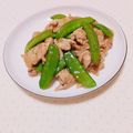 まあまま☆0403's cooksnap of when they made お弁当に♪さやえんどうと豚の生姜焼き.