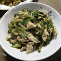 ビキナーもんちゃん's cooksnap of when they made キュウリとささみのごま和え.