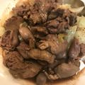 saki1010's cooksnap of when they made 美味しいよ★炒めた鶏レバー.