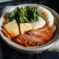 にゃんがす's cooksnap of when they made 鍋のもと不要♡簡単餃子キムチ鍋♡.