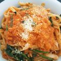 ガリ☆トトロ's cooksnap of when they made ツナとほうれん草のトマトクリームパスタ♡.