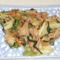 きらり流れ星's cooksnap of when they made キャベツともつのピリ辛塩炒め.