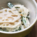そらてんママ's cooksnap of when they made 蓮根といんげんのマヨサラダ♪.