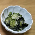 みぃくんのママ's cooksnap of when they made 作り置き♡ワカメちりめんキュウリの酢の物.