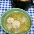 ととろ＆めい's cooksnap of when they made 白菜と肉団子の味噌スープ.